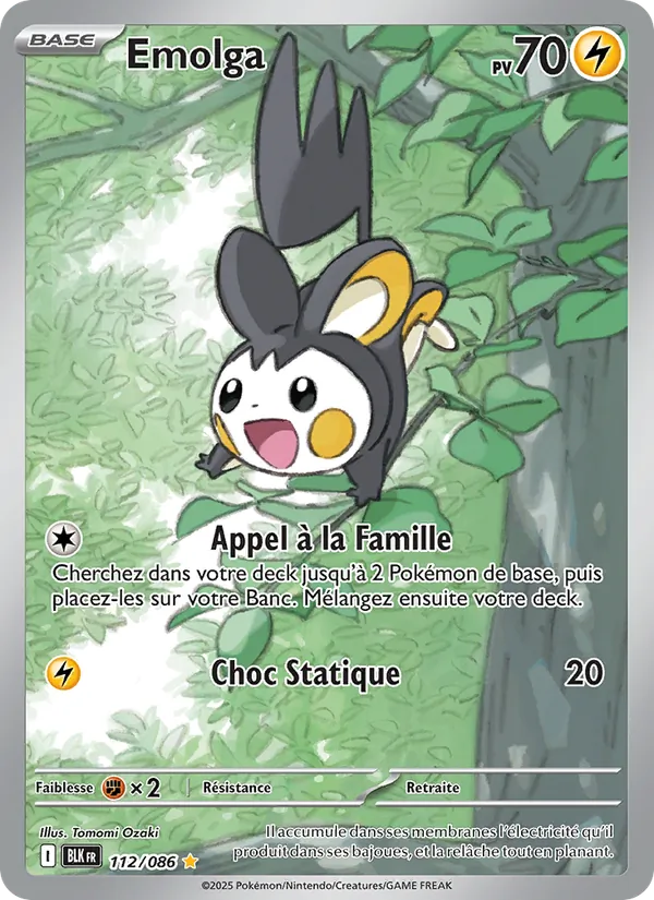 Emolga Foudre Noire 112/86