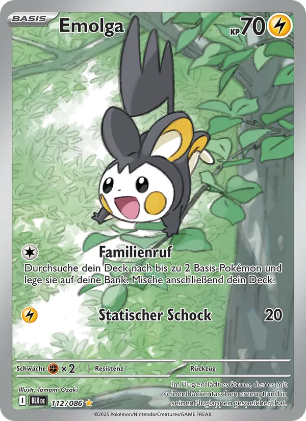 Emolga Schwarze Blitze 112/86