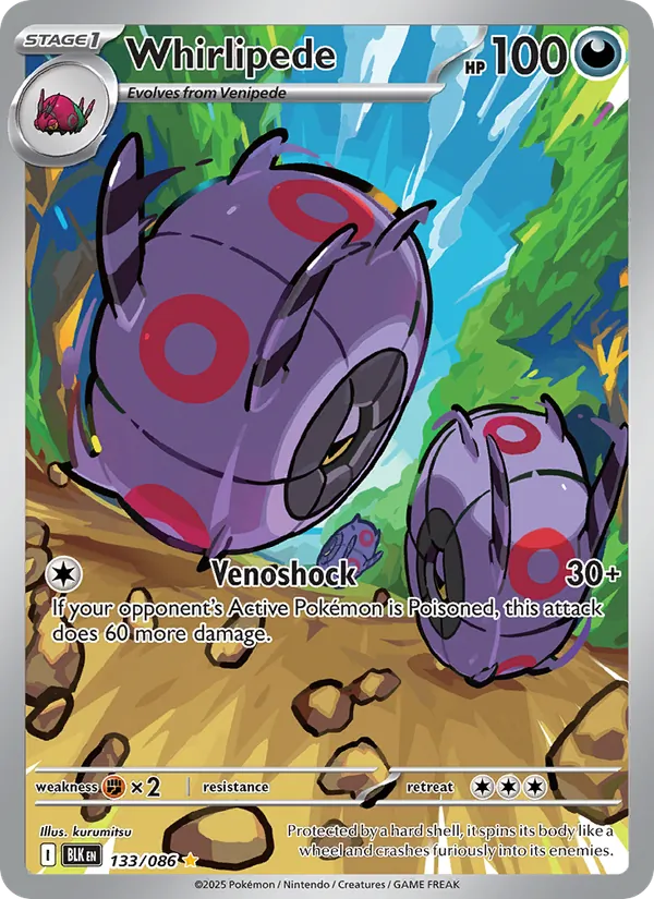 Whirlipede Black Bolt 133/86