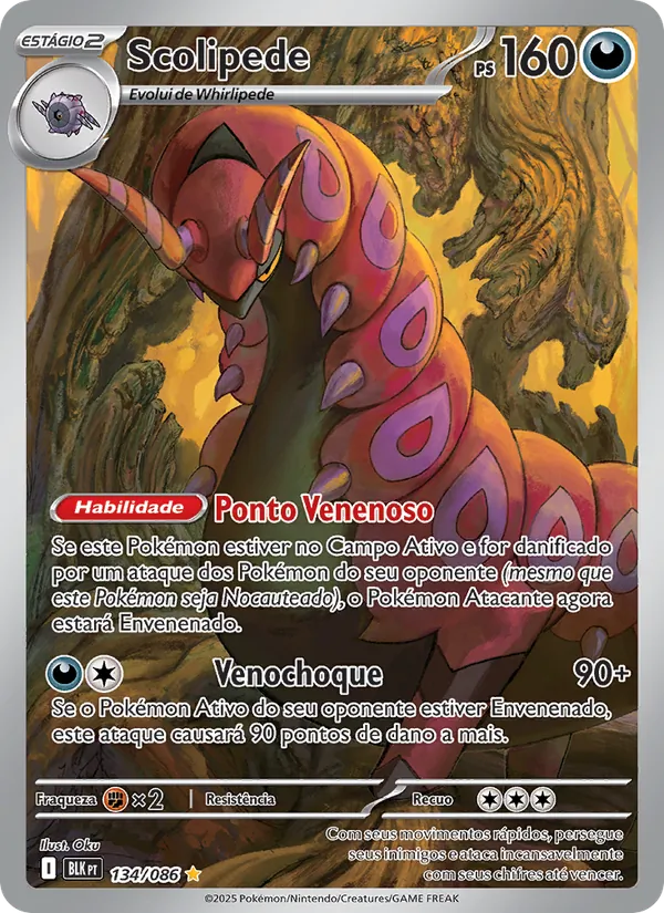 Scolipede Raio Preto 134/86