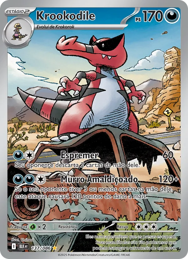 Krookodile Raio Preto 137/86
