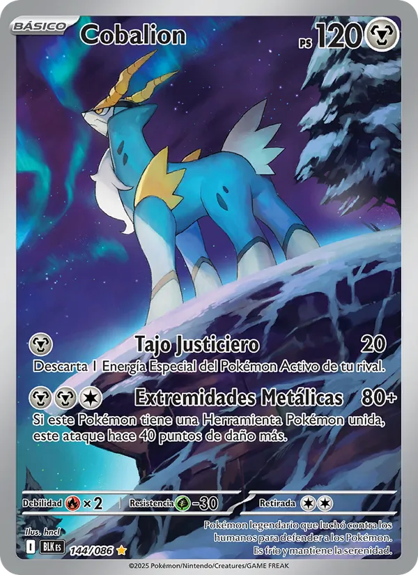 Cobalion Fulgor Negro 144/86