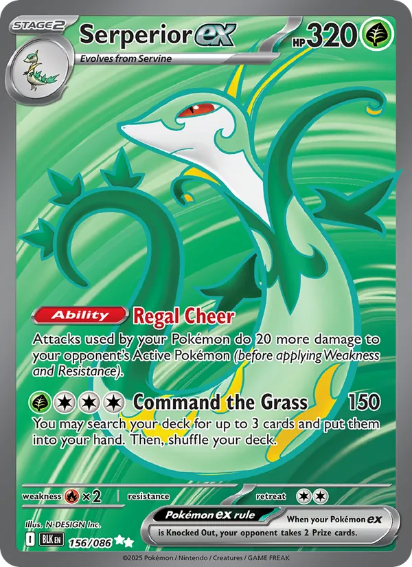 Serperior ex Black Bolt 156/86