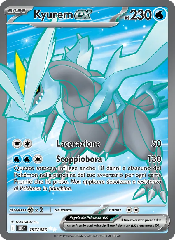 Kyurem-ex Luce Nera 157/86