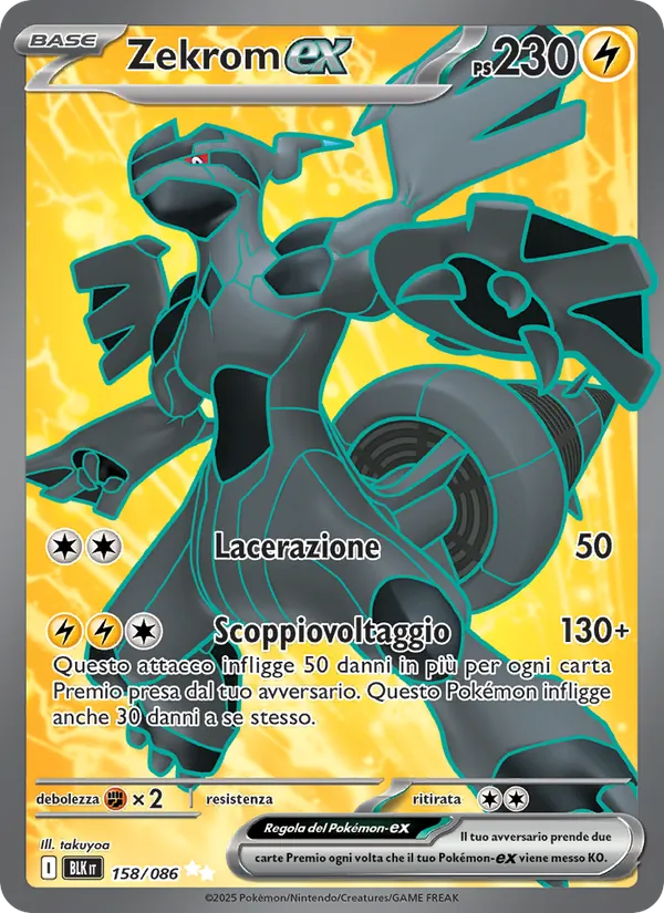 Zekrom-ex Luce Nera 158/86