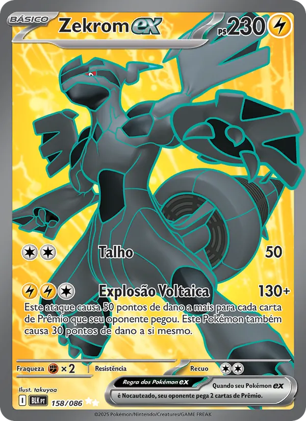 Zekrom ex Raio Preto 158/86