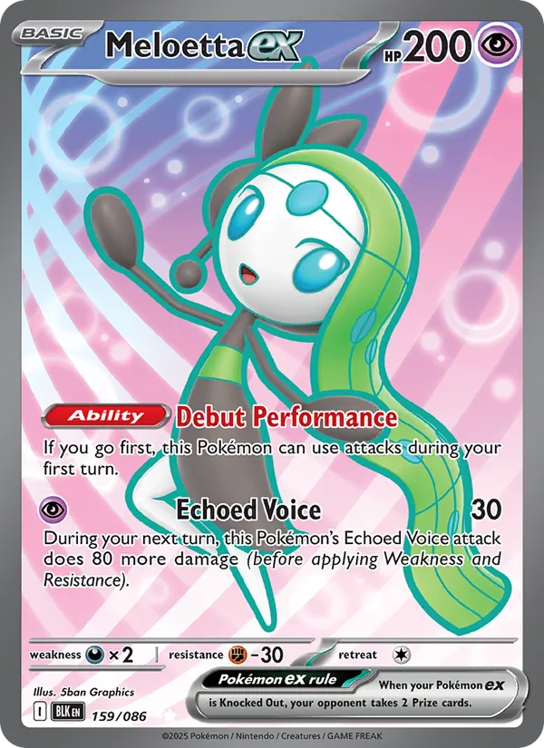 Meloetta ex Black Bolt 159/86