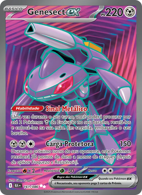 Genesect ex Raio Preto 161/86