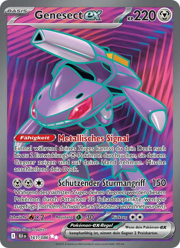 Genesect-ex Schwarze Blitze 161/86