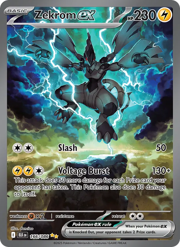 Zekrom ex Black Bolt 166/86