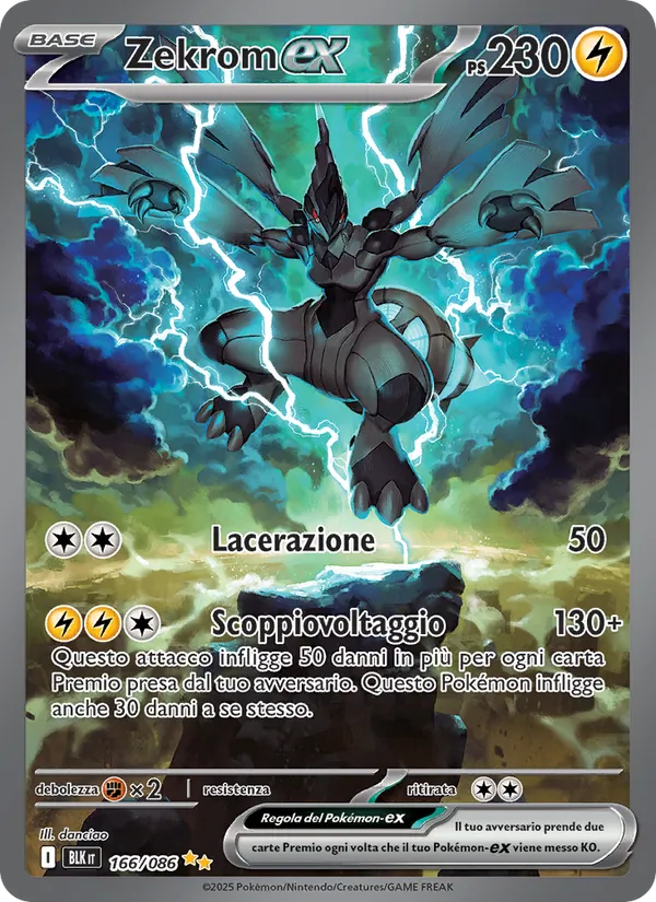 Zekrom-ex Luce Nera 166/86