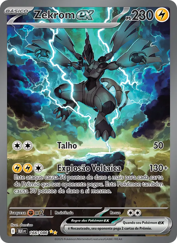 Zekrom ex Raio Preto 166/86