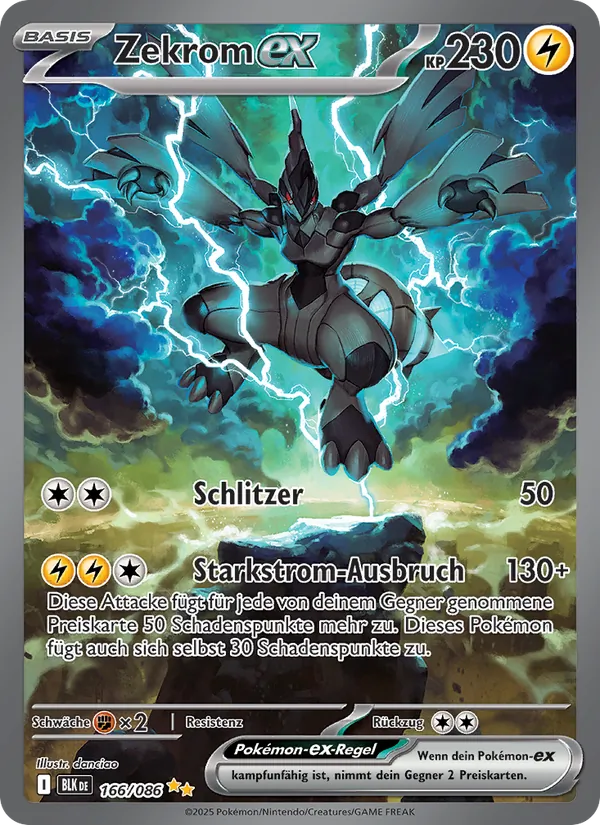 Zekrom-ex Schwarze Blitze 166/86