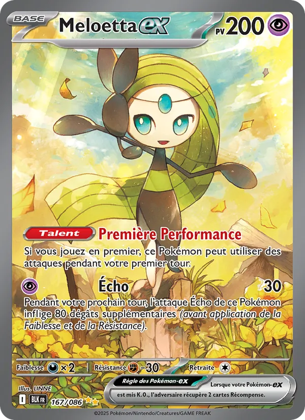Meloetta-ex Foudre Noire 167/86