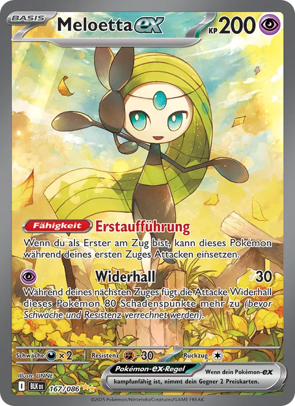 Meloetta-ex Schwarze Blitze 167/86