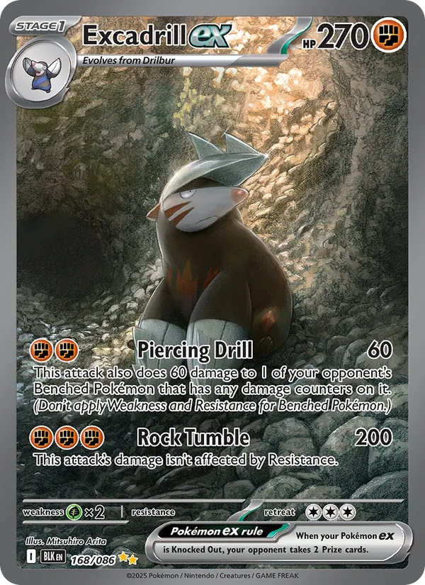 Excadrill ex Black Bolt 168/86