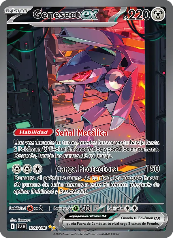Genesect ex Fulgor Negro 169/86