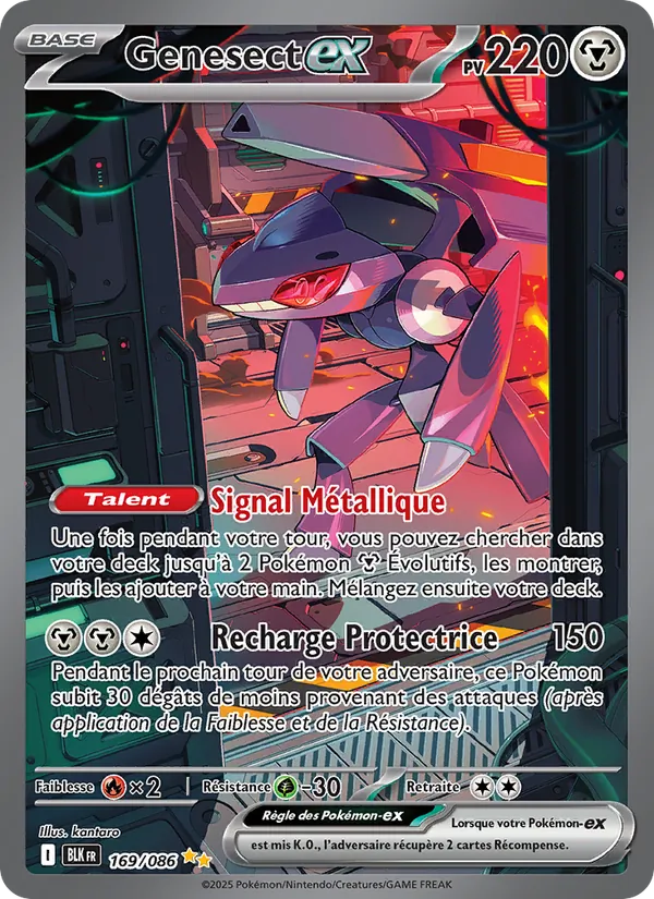 Genesect-ex Foudre Noire 169/86