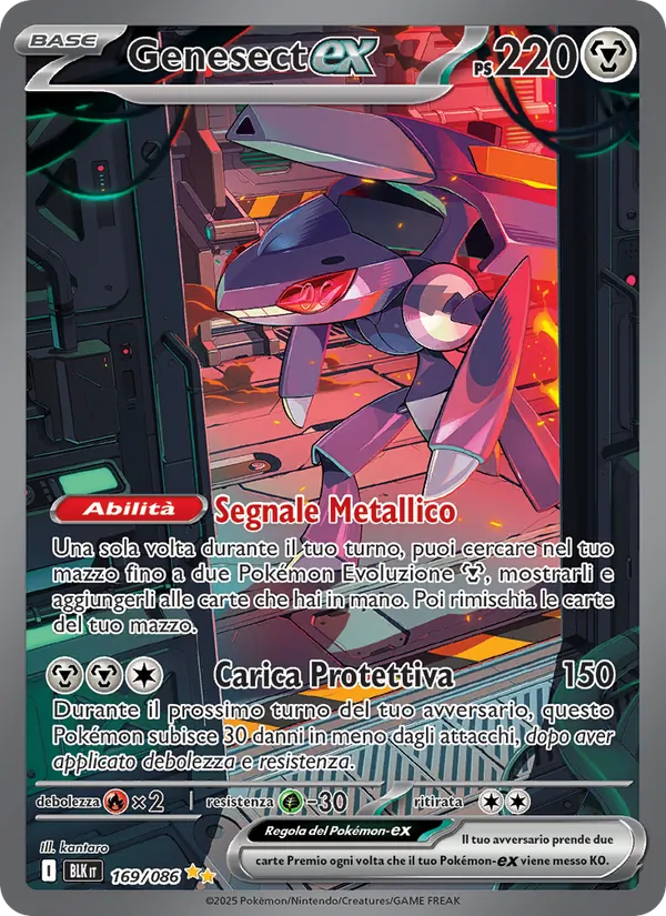 Genesect-ex Luce Nera 169/86