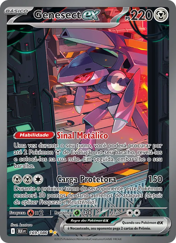 Genesect ex Raio Preto 169/86