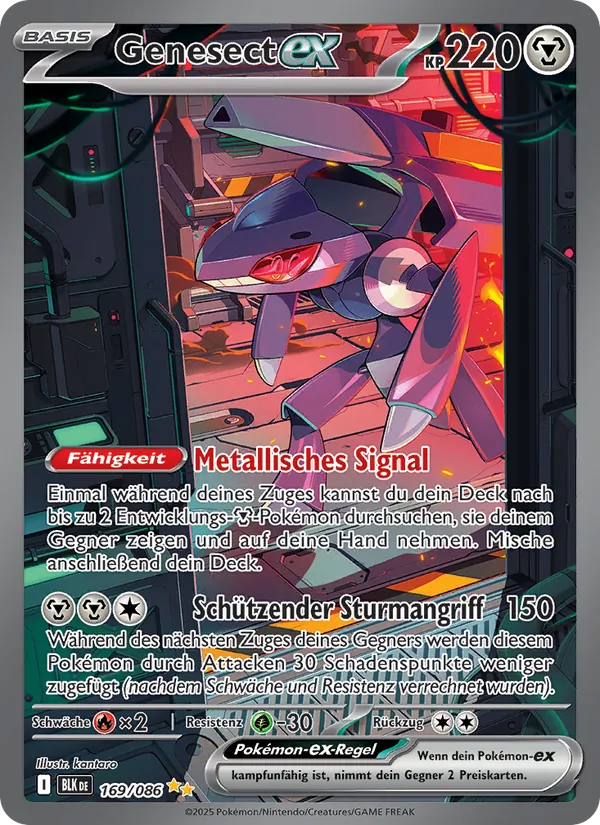 Genesect-ex Schwarze Blitze 169/86
