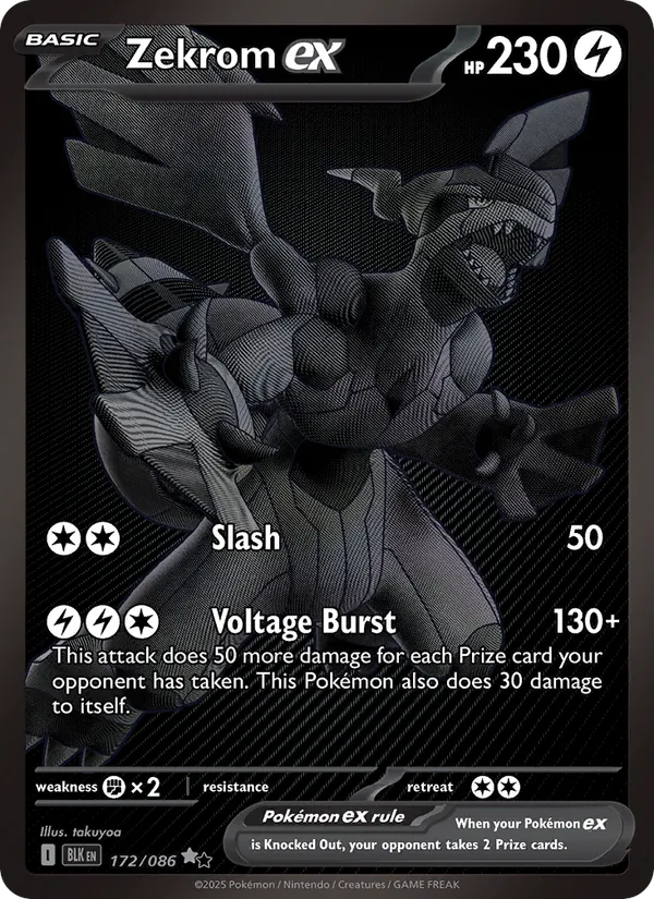 Zekrom ex Black Bolt 172/86