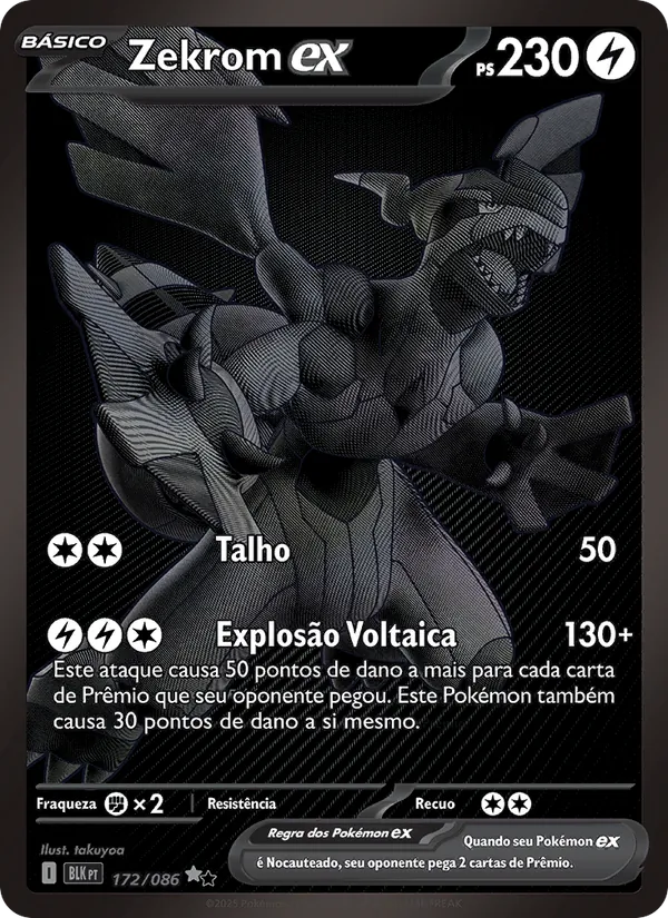 Zekrom ex Raio Preto 172/86