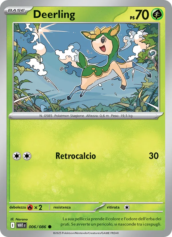Deerling Fuoco Bianco 006/86
