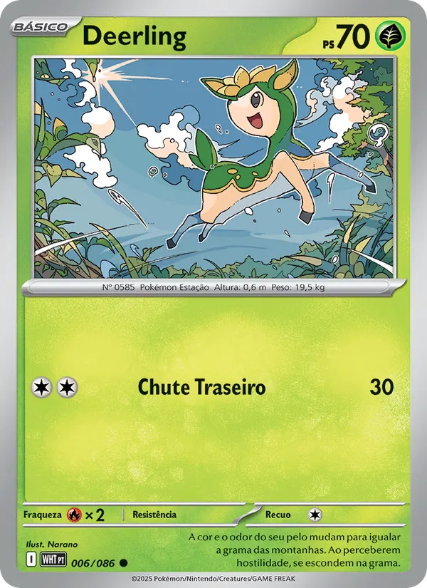 Deerling Fogo Branco 006/86