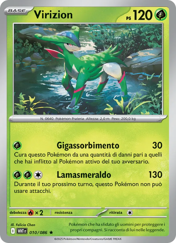 Virizion Fuoco Bianco 010/86