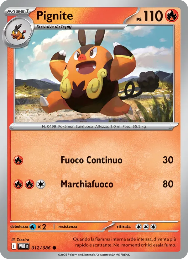 Pignite Fuoco Bianco 012/86