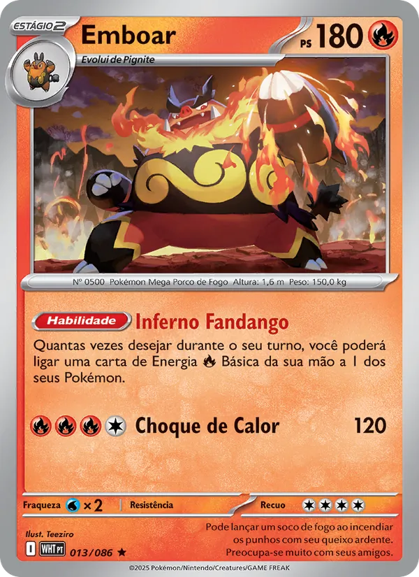 Emboar Fogo Branco 013/86