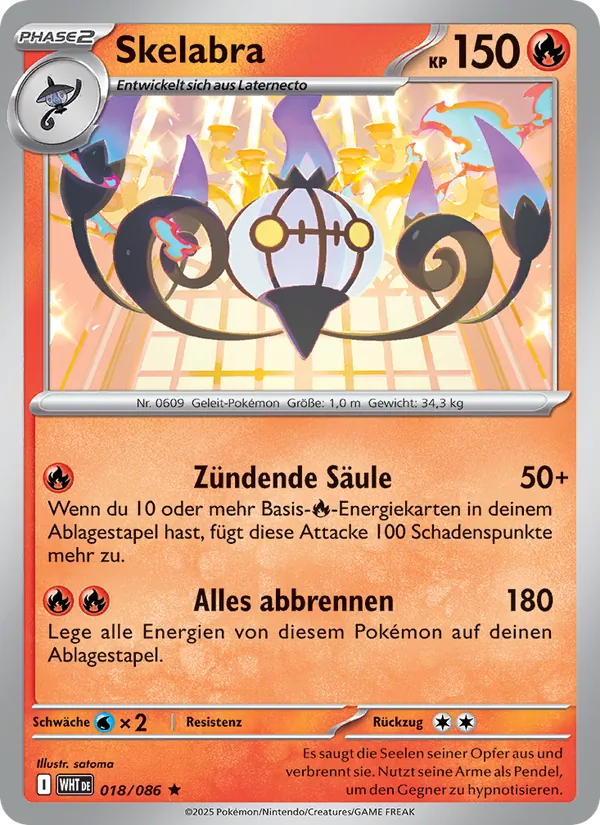 Skelabra Weiße Flammen 018/86