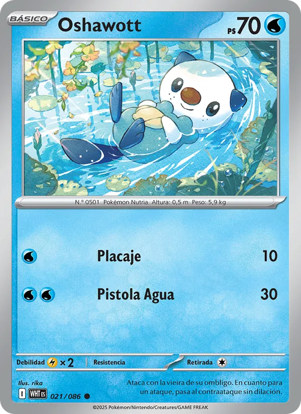 Oshawott Llama Blanca 021/86