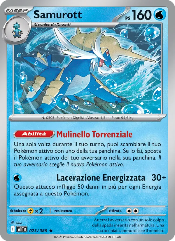 Samurott Fuoco Bianco 023/86