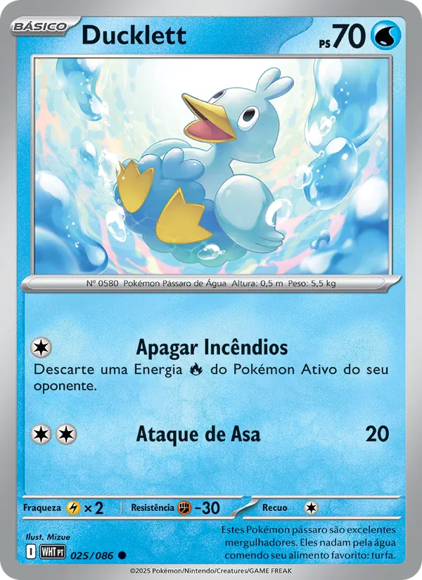 Ducklett Fogo Branco 025/86
