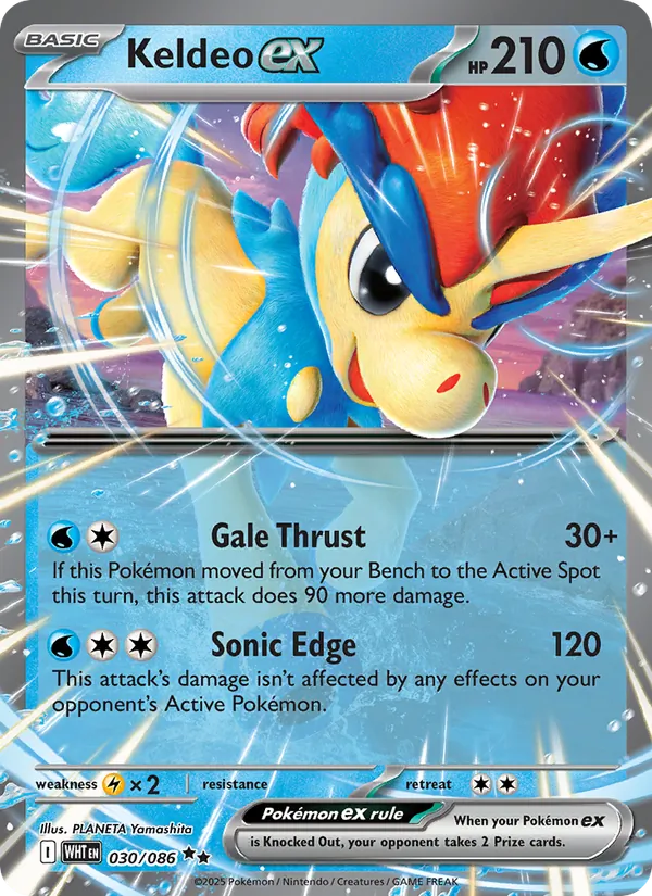 Keldeo ex White Flare 030/86
