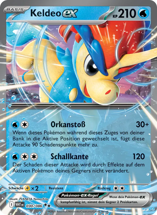 Keldeo-ex Weiße Flammen 030/86