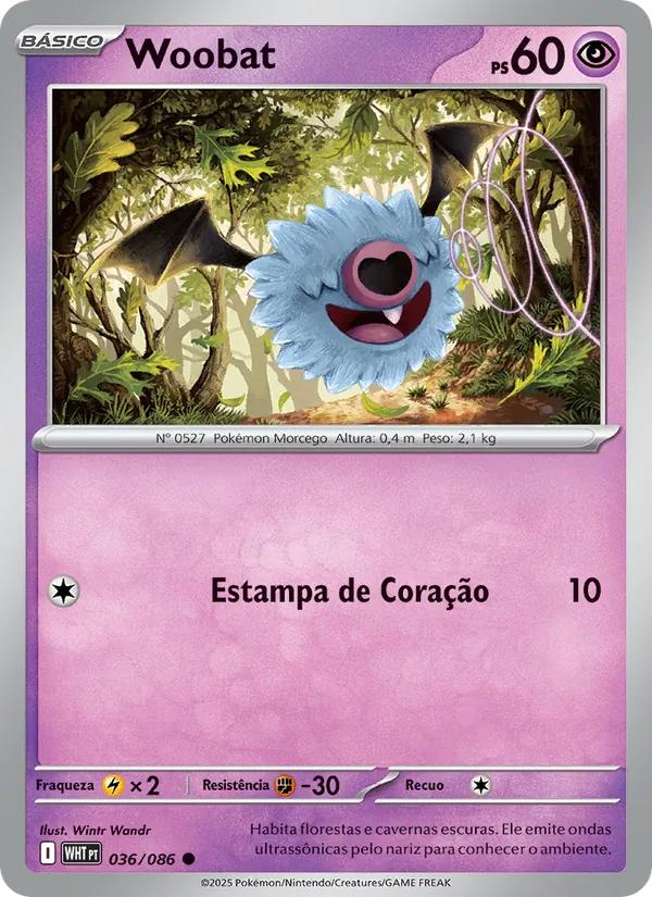 Woobat Fogo Branco 036/86