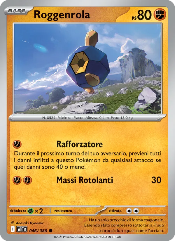Roggenrola Fuoco Bianco 046/86