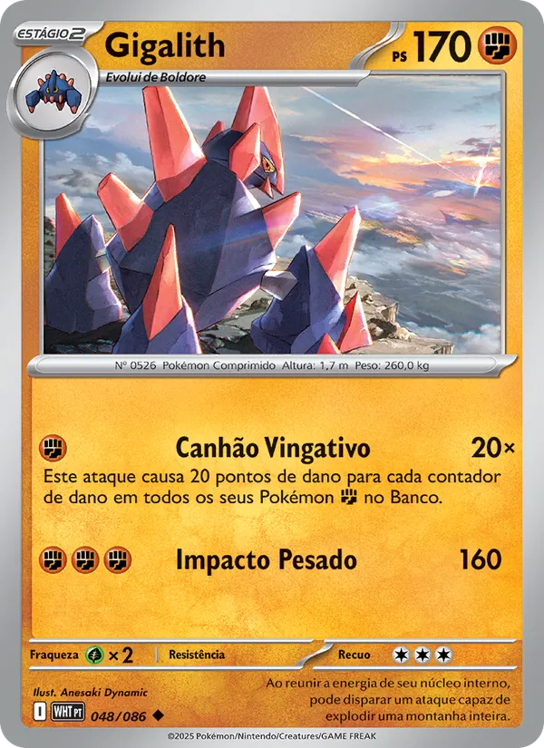 Gigalith Fogo Branco 048/86