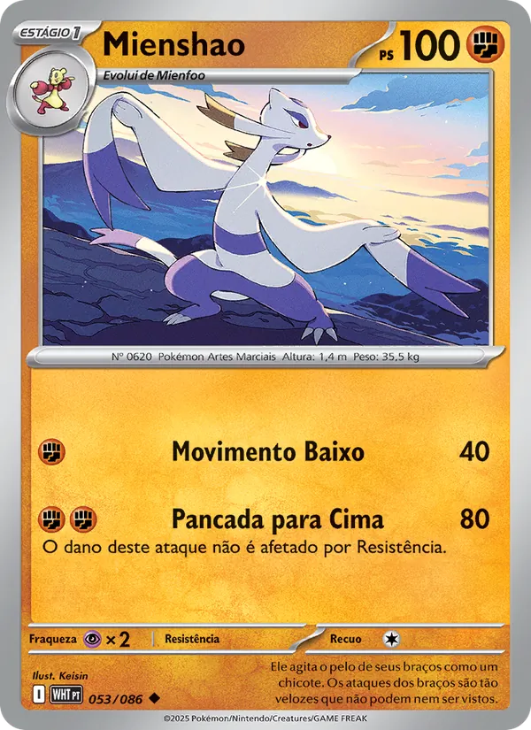 Mienshao Fogo Branco 053/86