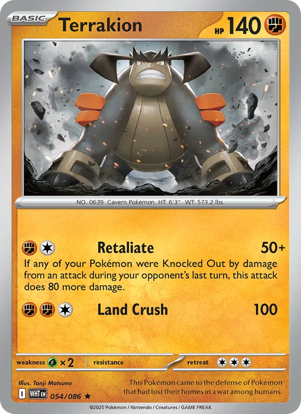 Terrakion White Flare 054/86