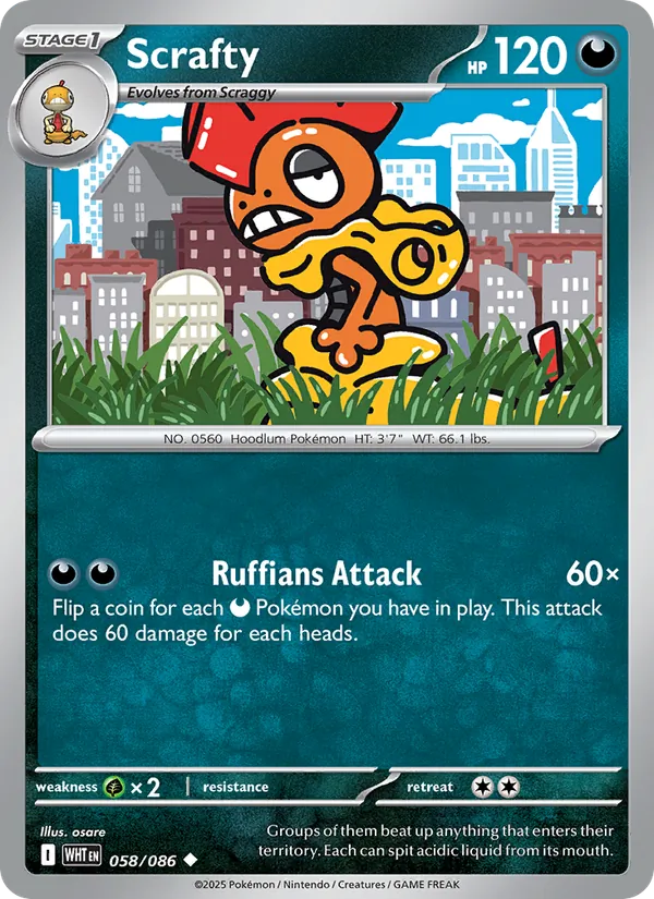 Scrafty White Flare 058/86