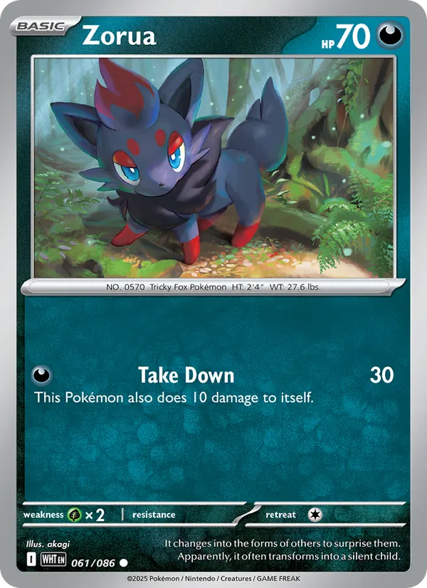 Zorua White Flare 061/86