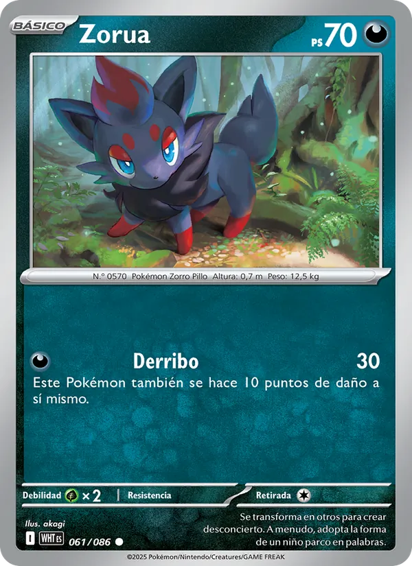 Zorua Llama Blanca 061/86