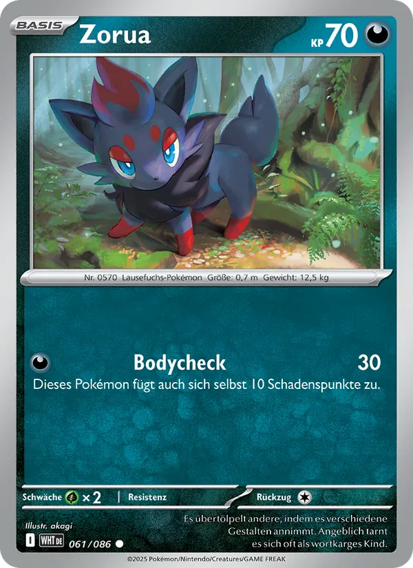 Zorua Weiße Flammen 061/86