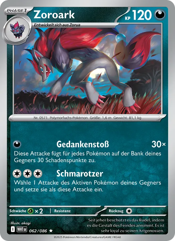 Zoroark Weiße Flammen 062/86