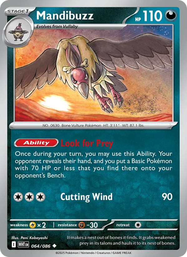 Mandibuzz White Flare 064/86