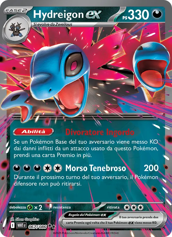 Hydreigon-ex Fuoco Bianco 067/86